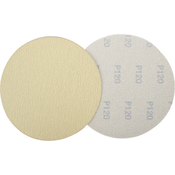 Tork Craft Gold Hook & Loop Disc (50 Pieces) 120 Grit 150mm Without Hole