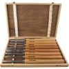 Tork Craft Chisel Set Wood Turning 8 Piece Std Wooden Case Tork Craft Chisel Set Wood Turning 8 Piece Std Wooden Case