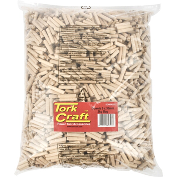 Tork Craft Dowels 6 X 30mm 2Kg Bag