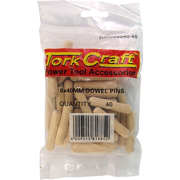 Tork Craft Dowels 8 X 40mm 40 Per Bag