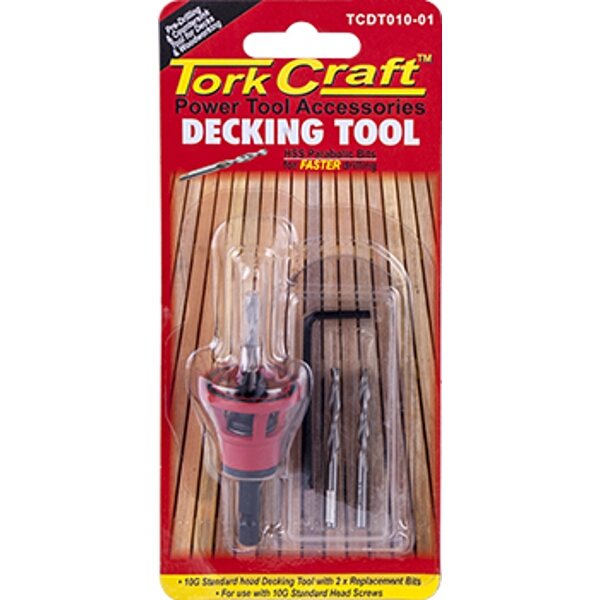 Tork Craft Decking Tool 10G Std Head Pre-Drill & Countersink