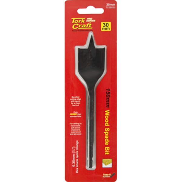 Tork Craft Spade Bit Pro Series 30mm X 150mm