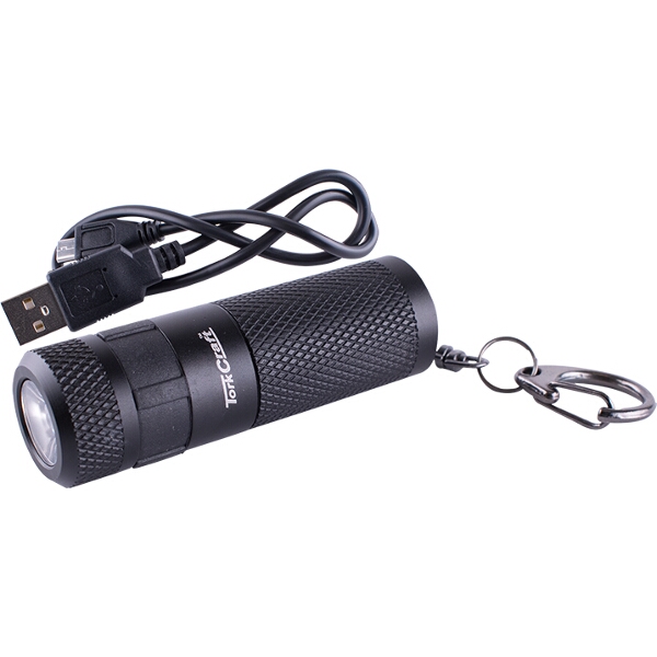 Tork Craft Torch Led Alum 200Lm Blk Rech USB Incl 1X 16340L Li Bat Key-Ring