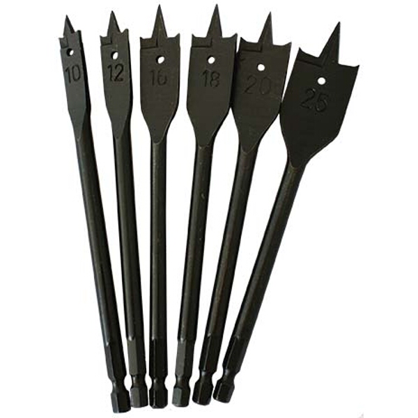 Tork Craft Spade Bit Pro Series 6 Pce Set