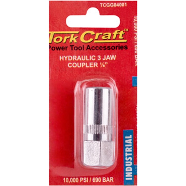 Tork Craft Hydraulic 3 Jaw Coupler 1/8″ Blister