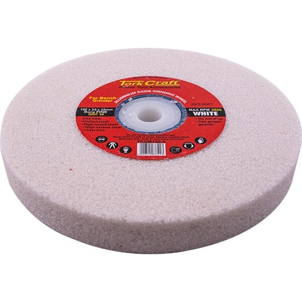Tork Craft Grinding Wheel 150X20X32mm White Coarse 36Gr