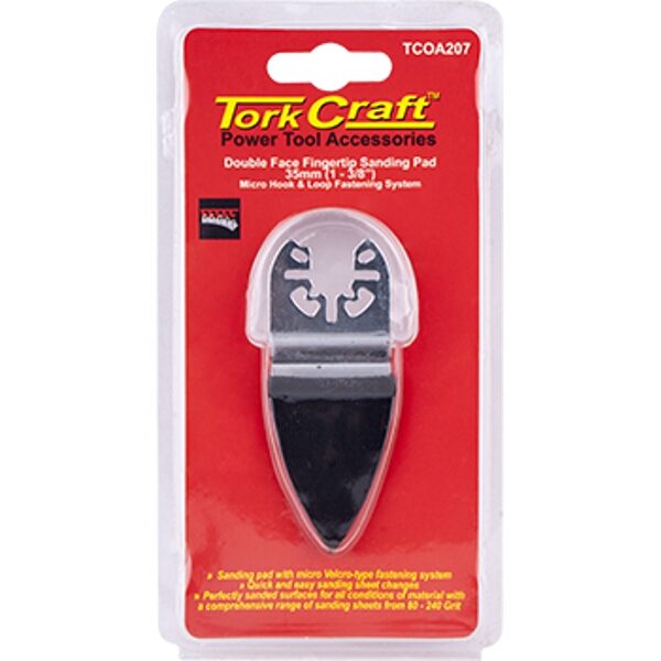 Tork Craft Quick Change Base & Arbor 35mm D/F Micro Hook & Loop Pad