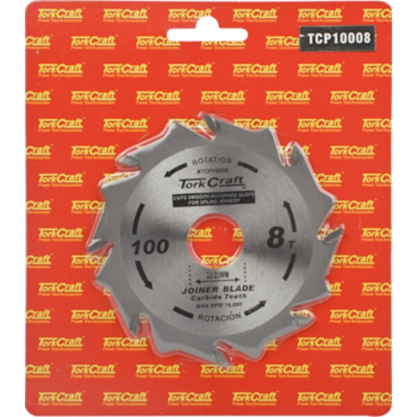 Tork Craft Blade Biscuit Joiner 100 X 8T 22.22mm TCT