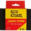 Tork Craft Sanding Sponge D/Sided 100X70X25mm 80/120Grit Tork Craft Sanding Sponge D/Sided 100X70X25mm 80/120Grit