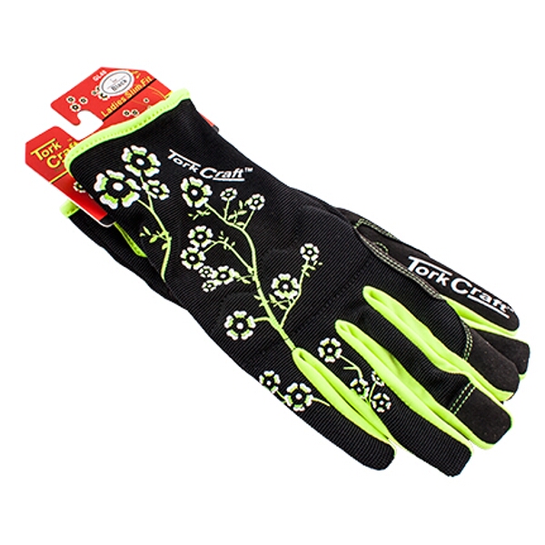 Tork Craft Ladies Slim Fit Garden Gloves Black – XS
