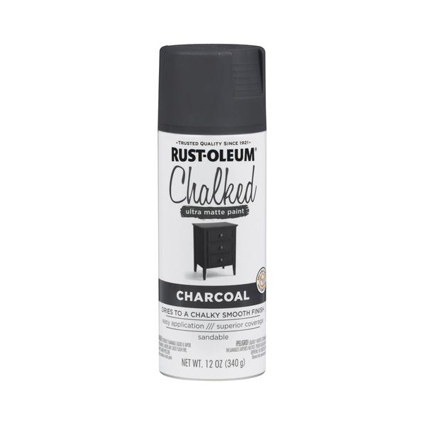 Rust-Oleum Chalked Paint Spray Charcoal 340g