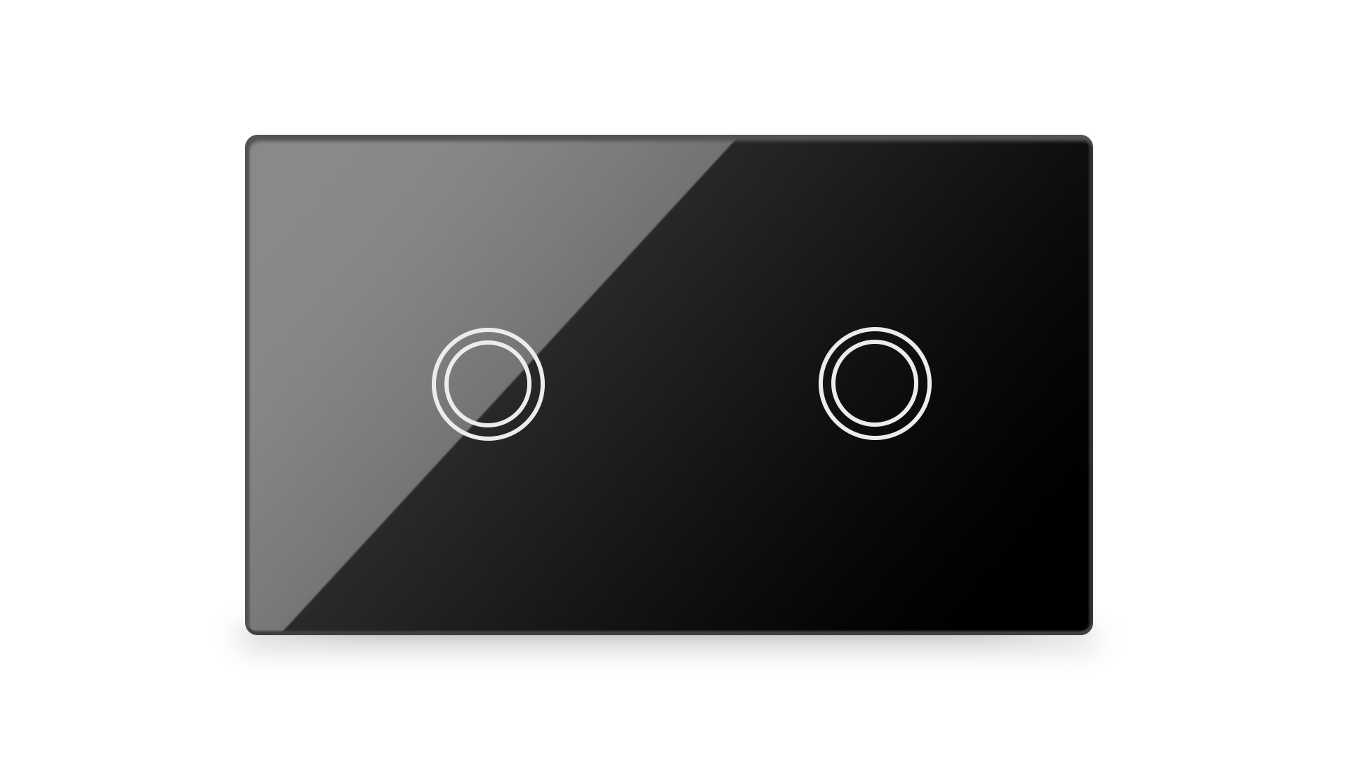 LifeSmart Smart Light Switch 2 Lanes – Socket 118/120 – Black