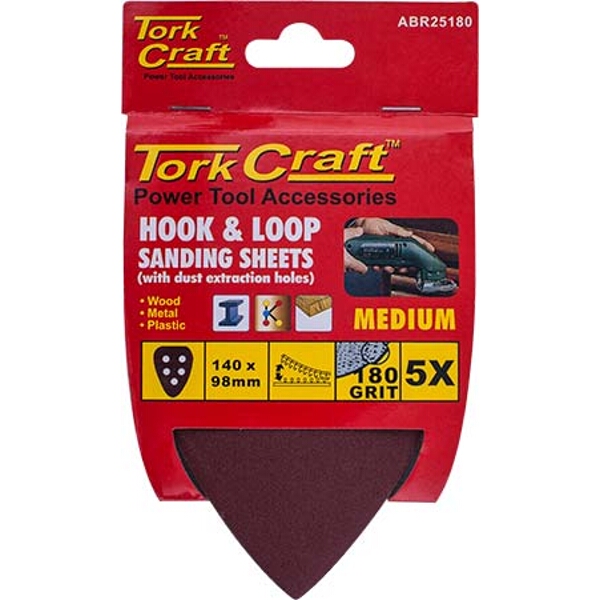 Tork Craft Sanding Triangle 180 Grit 140 x 140 x 98mm