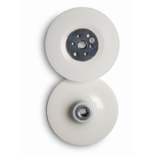 Flexipads Grinder Pad & Nut 100mm 3/8X24Unf White