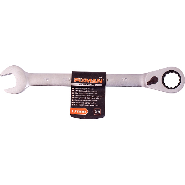 Fixman Reversible Combination Ratcheting Wrench 17mm
