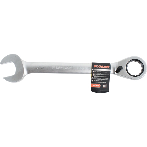 Fixman Reversible Combination Ratcheting Wrench 25mm