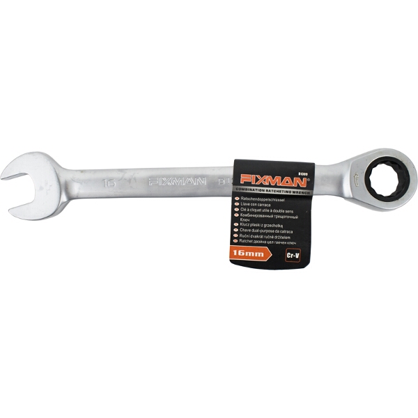 Fixman Combination Ratcheting Wrench 16mm