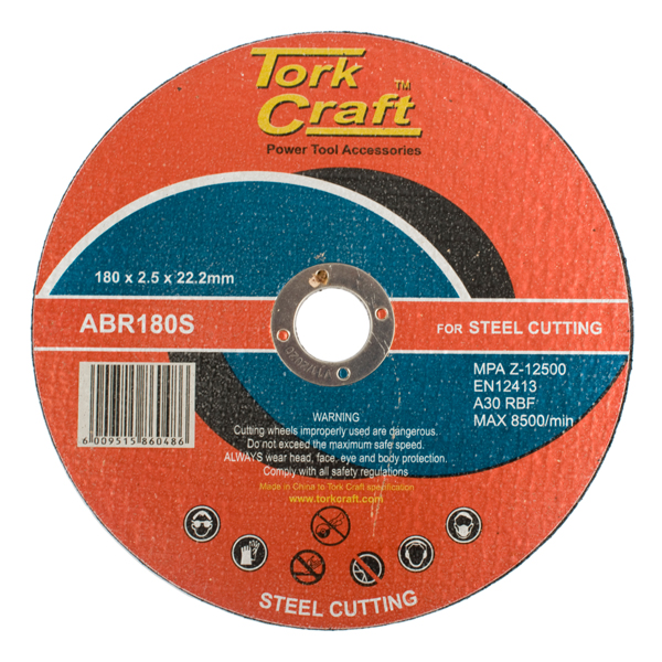 Tork Craft Cutting Disc Steel 180 X 2.5 X 22.22