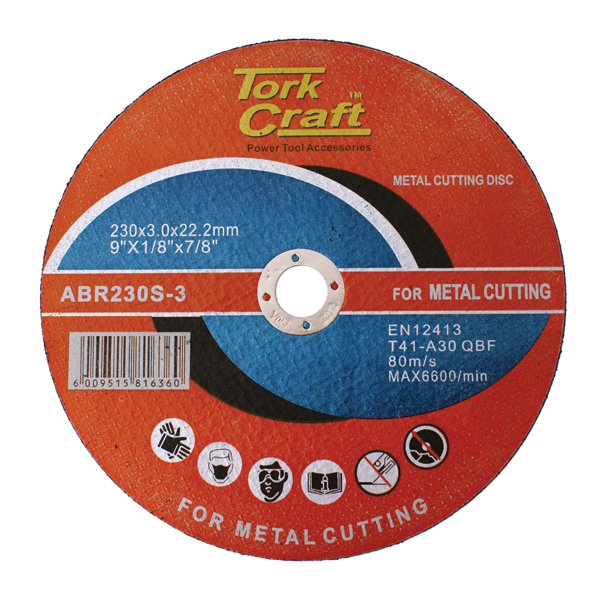 Tork Craft Cutting Disc Steel And Ss 230 X 3.0 X22.22mm