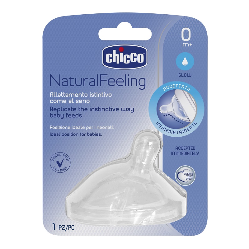 Chicco – Natural Feeling Teat 0M+ Regular Flow – Set Of 1