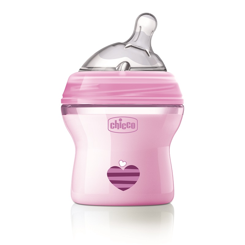 Chicco – Natural Feeling Coloured Bottles – 150ml – Pink