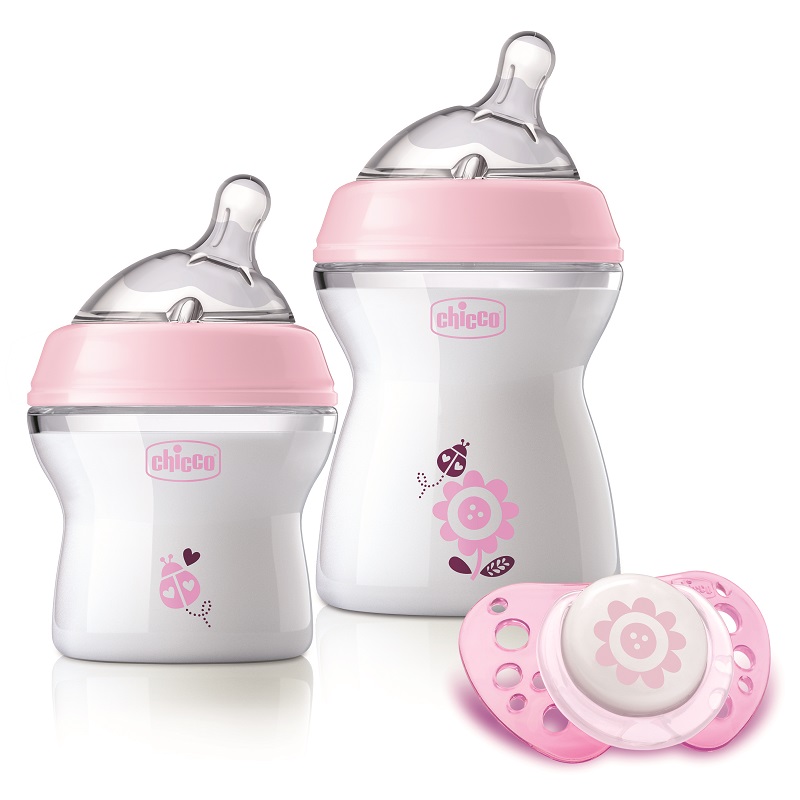 Chicco – Natural Feeling Feeding Gift Set – Pink