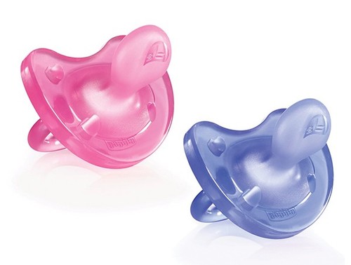 Chicco – Soother Physio Soft Silicone Soother – 12 Month+ – Set Of 2 – Pink