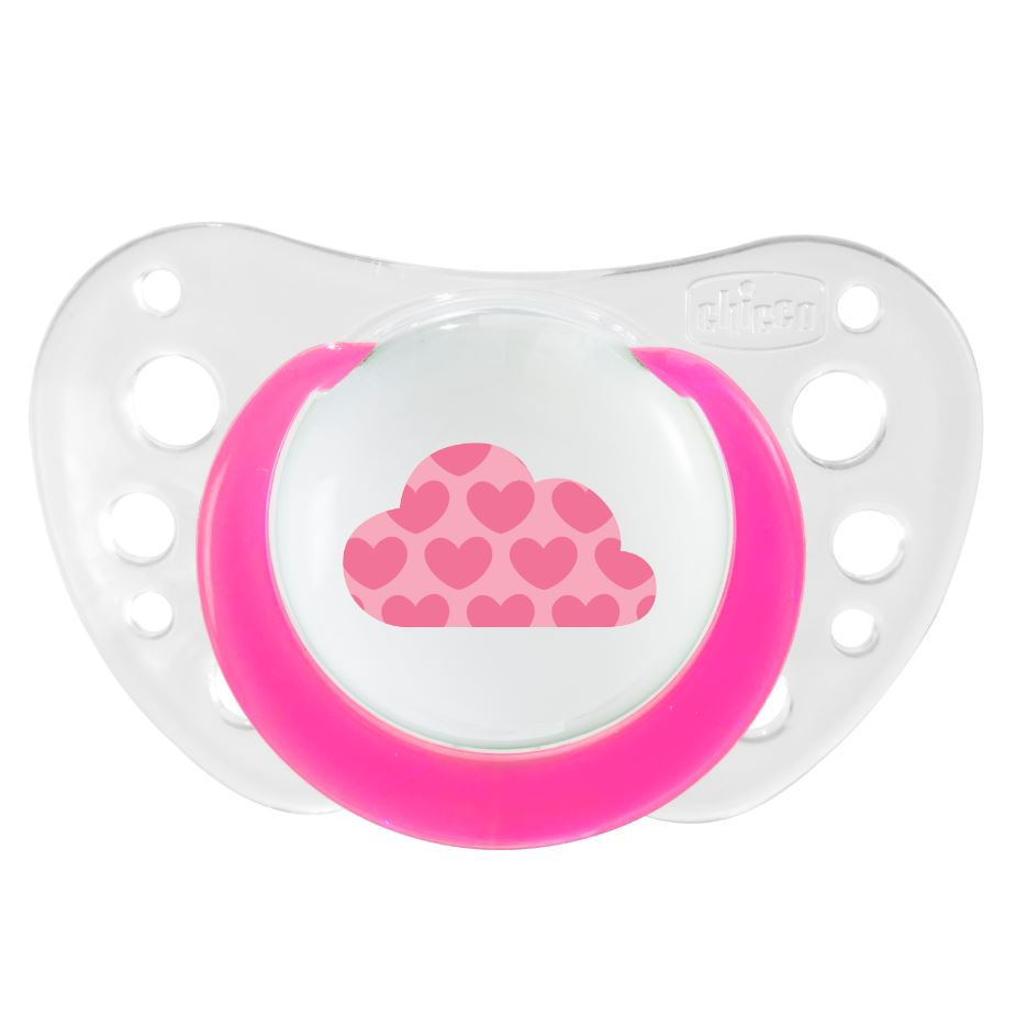 Chicco – Soother Physio Air Lumi Silicone – 6-12 Month – Set Of 2