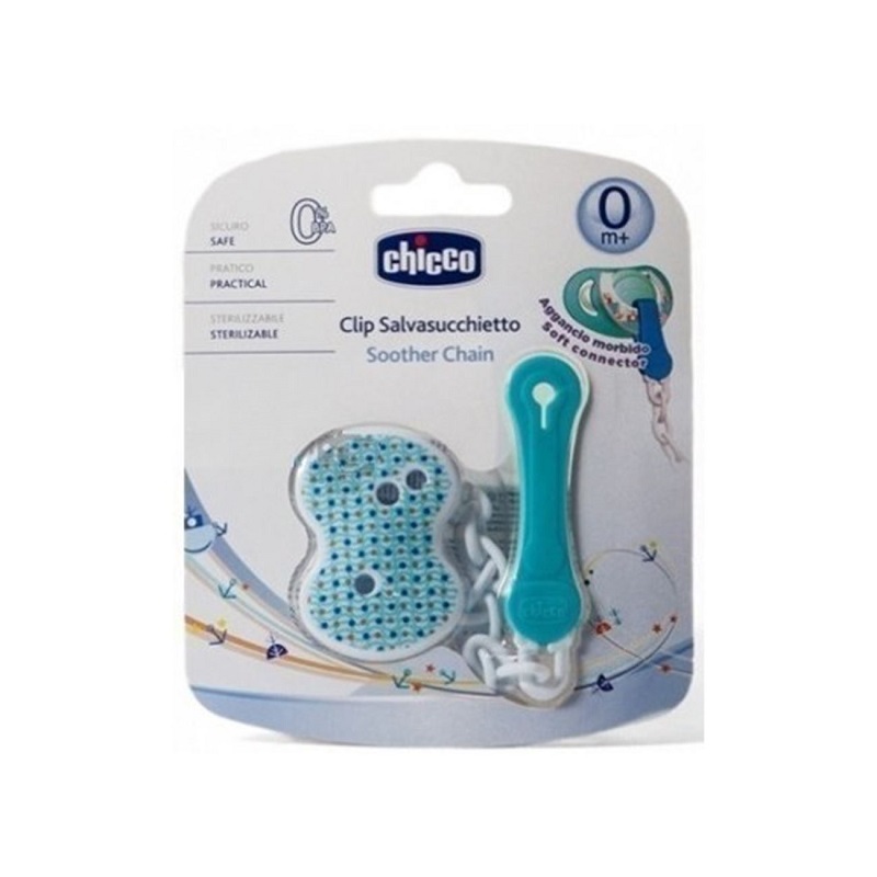 Chicco – Clip With Chain – Blue