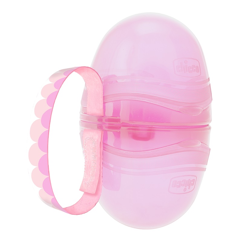 Chicco – Double Soother Holder – Pink