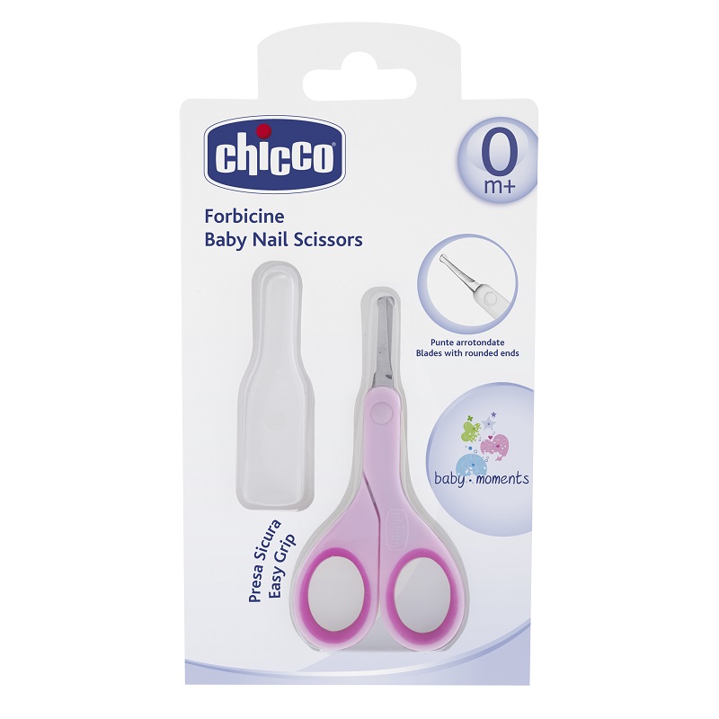 Chicco – Baby Nail Scissors – Pink