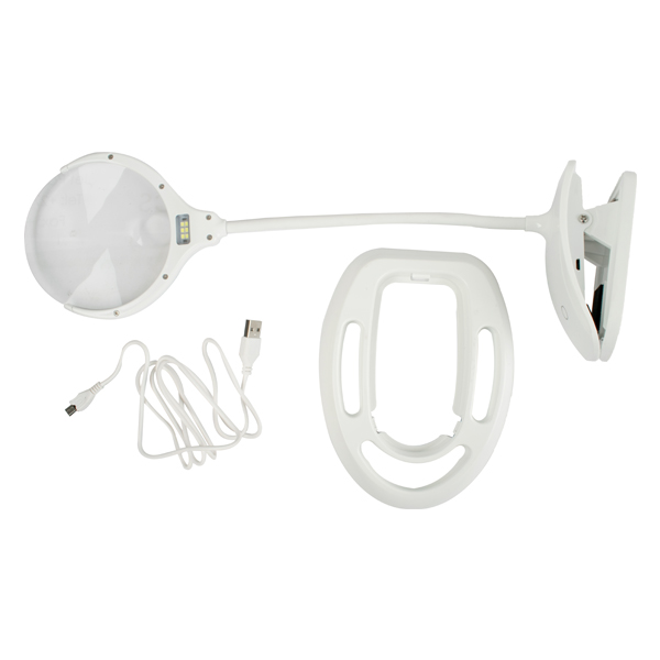 Tork Craft Magnifing Led Usb Rech. Desk Lamp 3X;5X Mag.