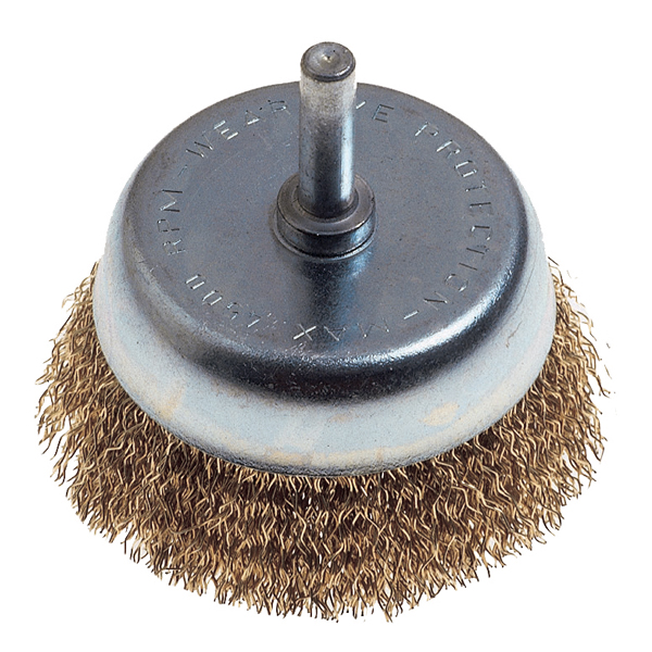Tork Craft Wire Cup Brush 63mm X 6mm Shaft Blister