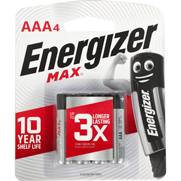 Energizer Max Aaa – 4 Pack