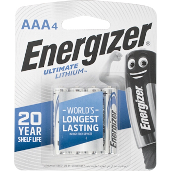 Energizer Ultimate Lithium Aaa – 4 Pack