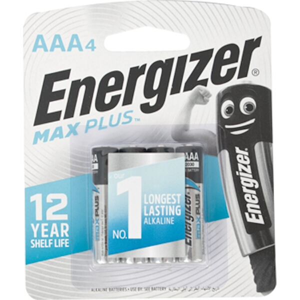 Energizer 1.5v MAX PLUS Alkaline AAA Battery Card 4