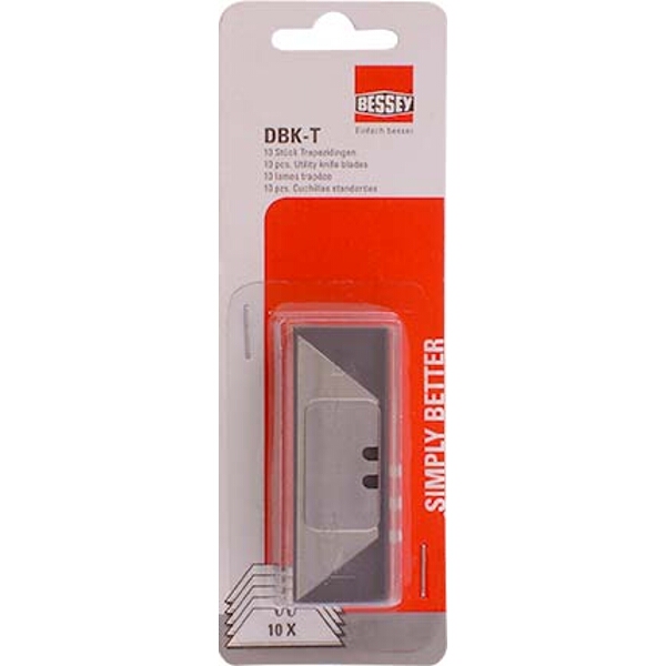 Bessey Standard Blades For Bs Dbkph Folding & Utility Knife 10Piece