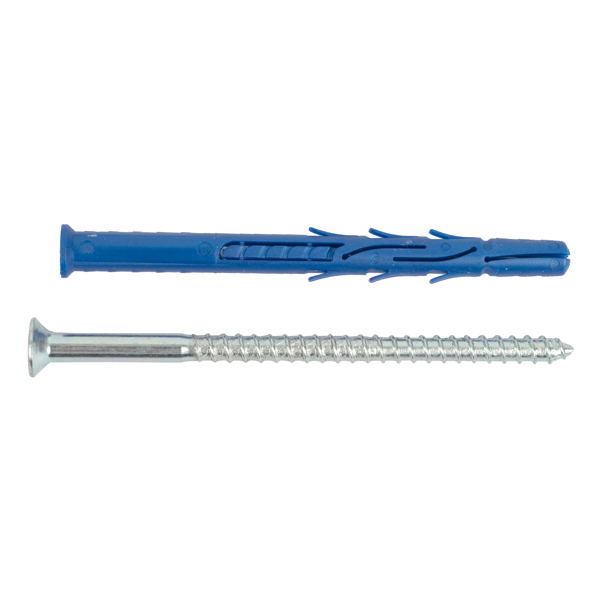 Rawlplug Nyl Frame Fixing Zp + Csk Screw 8.0mmx100mm X50 -Box