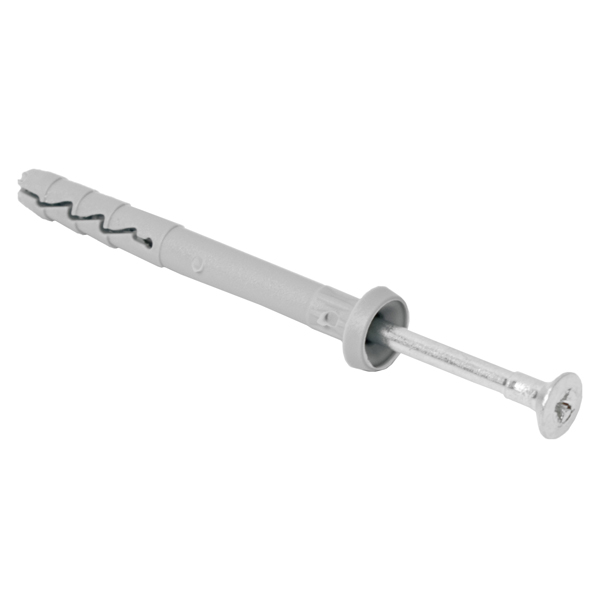 Rawlplug Nyl Hammer-In Fixing 6X60mm+ Cyl Head X3000 Per Box