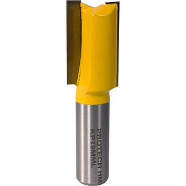 Pro-Tech Straight Bit 19mm X 20mm Cut 2 Flute Metric 1/4″ Shank
