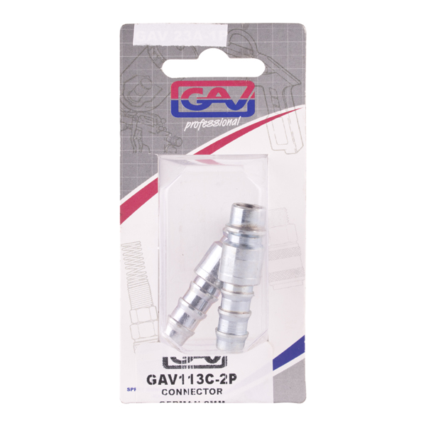 Gav Connector German 8mm Hose 2 Packaged