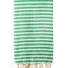 Turkish Bath / Beach Towel (100% Cotton) – SUD – Green & Cream (100x180cm) Turkish Bath / Beach Towel (100% Cotton) – SUD – Green & Cream (100x180cm)