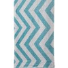 Turkish Bath / Beach Towel (100% Cotton) – Zig Zag – Teal (100x180cm) Turkish Bath / Beach Towel (100% Cotton) – Zig Zag – Teal (100x180cm)