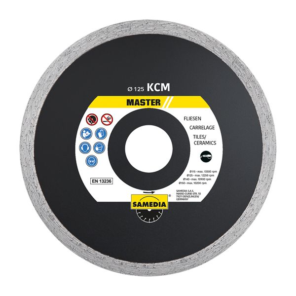 Samedia Diamond Blade 115mm Continious Ind Porcelain & Ceramics Master Kcm
