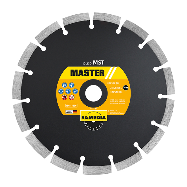 Samedia Diamond Blade 230mm Segmented Ind Multi Purpose Master Mst