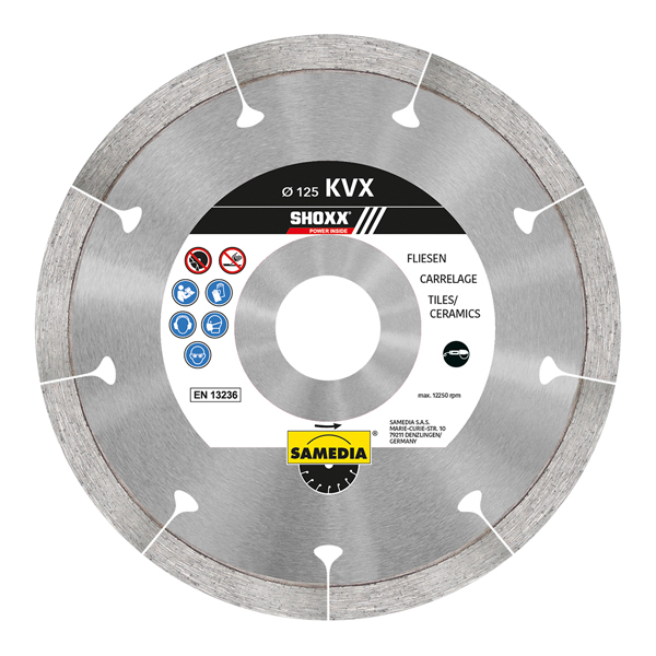 Samedia Diamond Blade 115mm Segmented Ind Granite & Porcelain Shoxx Kvx