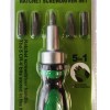 Waldo – Ratchet Screwdriver Set – Handle with 5 Bits Waldo – Ratchet Screwdriver Set – Handle with 5 Bits