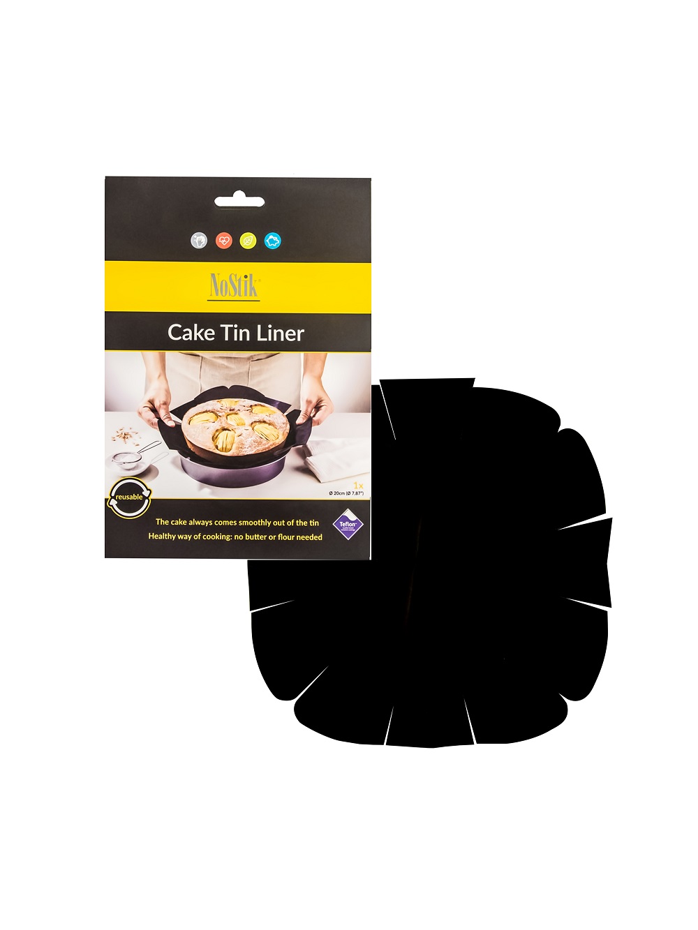 NoStik Cake Tin Liner Round