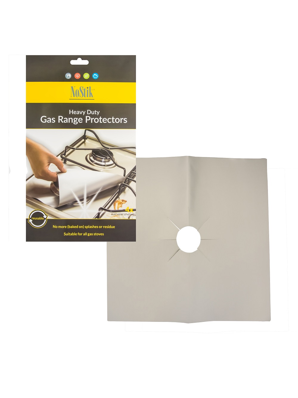 NoStik Gas Range Protector Set of 4