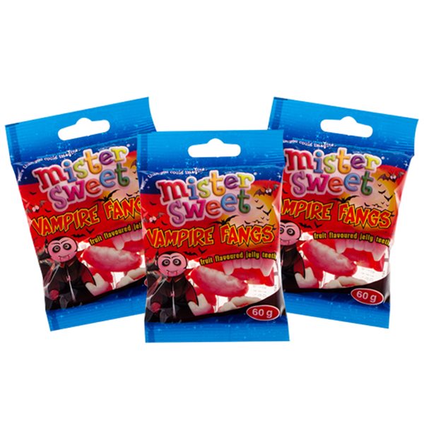 Mister Sweets – Vampire Fangs – 60g – 24 Pack